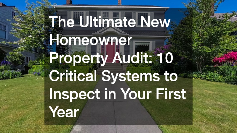 The Ultimate New Homeowner Property Audit  10 Critical Systems to Inspect in Your First Year